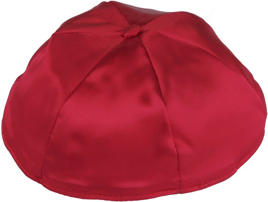 Red Satin Kippah